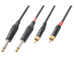 Power Dynamics CX74-6 Cable 2 x 6.3 Mono - 2 X RCA Male 6.0M