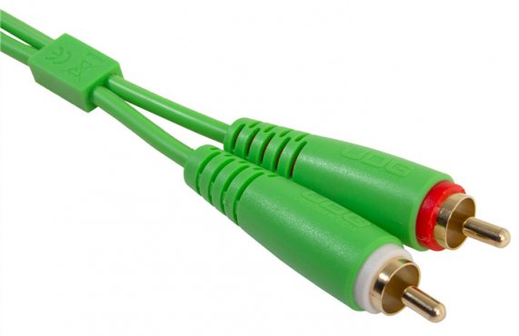 UDG Ultimate Audio Cable Set RCA - RCA Green Straight 1,5m