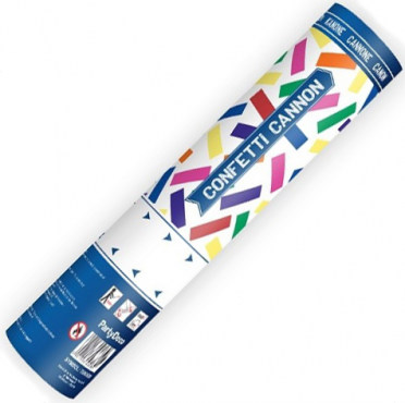 PartyDeco vystřelovací konfety barevné 40cm