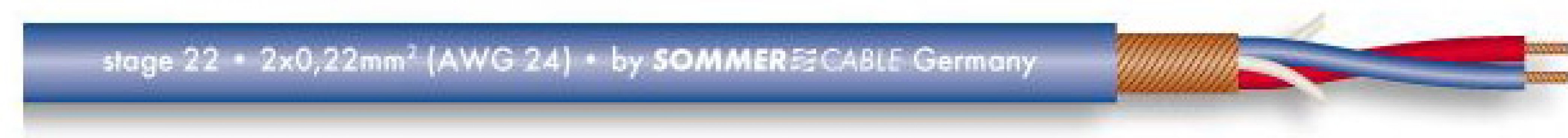 Sommer Cable 200-0002 STAGE HIGHFLEX - MODRÝ