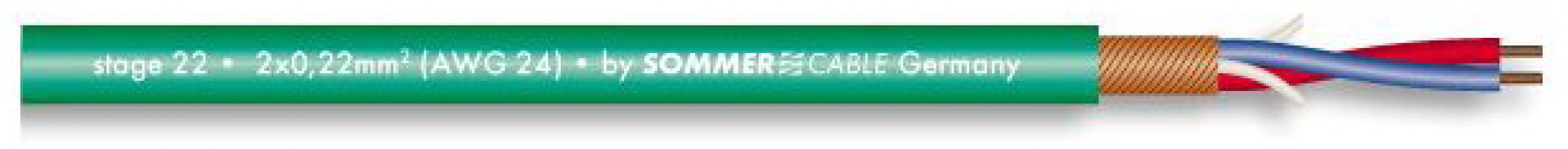 Sommer Cable 200-0004 STAGE HIGHFLEX - ZELENÝ