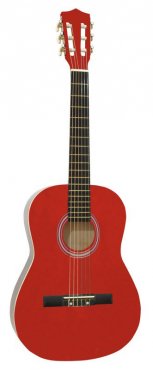 Dimavery AC-303 klasická kytara 3/4, červená