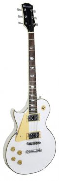Dimavery LP-700L elektrická kytara, bílá, levoruká