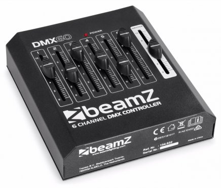 BeamZ DMX-60 Kontroler DMX, 6-kanálový