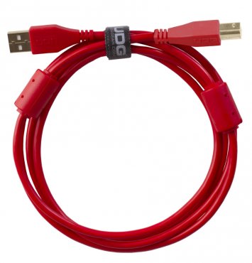 UDG Ultimate Audio Cable USB 2.0 A-B Red Straight 1m