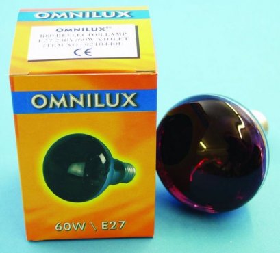 Omnilux 230V/60W E27, růžová