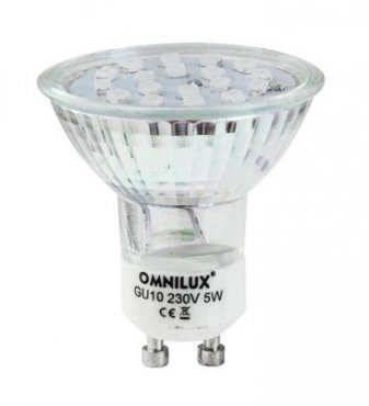 Omnilux 230V GU-10 18 LED, UV aktivní
