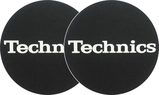 Zomo 2x Slipmats Technics Logo White