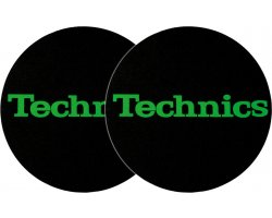 Zomo 2x Slipmats Technics Logo Green