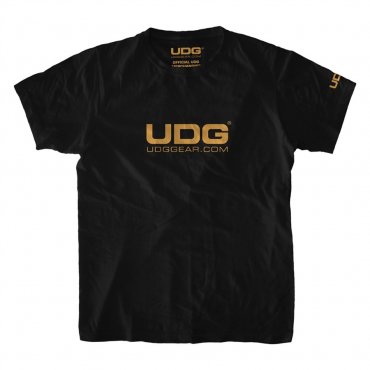 UDG T-Shirt UDGGEAR Logo Black/Gold XXL