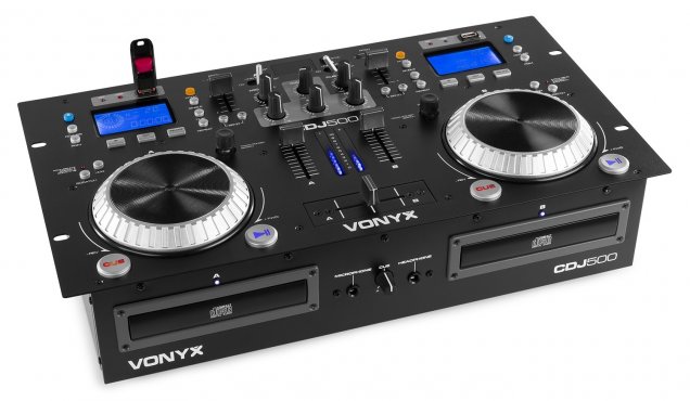 Vonyx CDJ500 Amplified Double Player CD/MP3/USB/BT