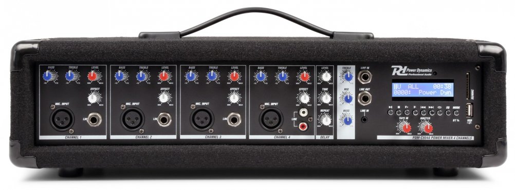 Power Dynamics PDM-C405A 4-Channel Mixer With Amplifier