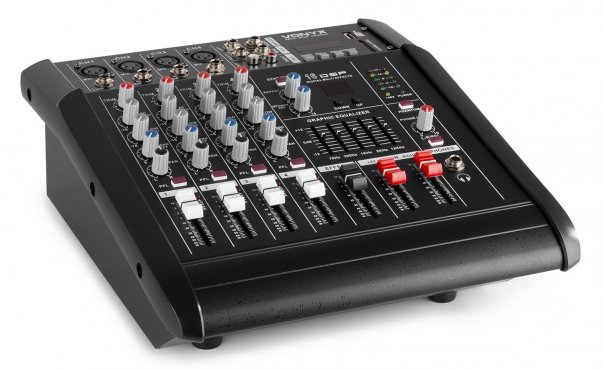 Vonyx AM5A 5-Channel Mixer With Amplifier DSP/BT/SD/USB/MP3