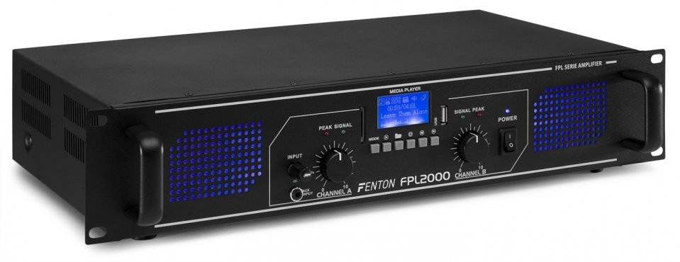 Fenton FPL2000 Digital Amplifier Blue LED + EQ