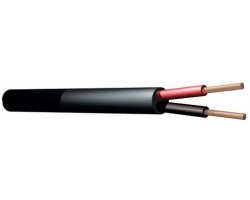 Power Dynamics RX12 reproduktorový kabel kulatý 2x1,5 mm² černý 100m
