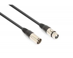 Vonyx CX350-1 DMX kabel XLR samec - XLR samice 1,5m (110 Ohm)