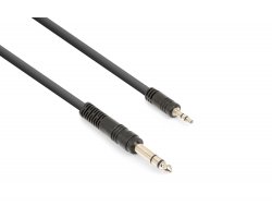 Vonyx CX330-3 kabel 3,5 mm stereo jack - 6,3 mm stereo jack (3m)