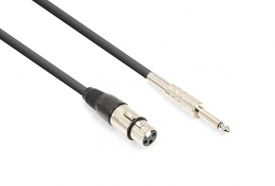 Vonyx CX314-3 kabel XLR (F) - 6,3mm jack mono (M) 3m