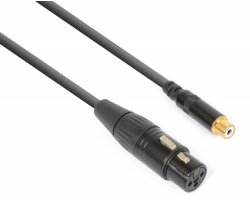 Power Dynamics CX138 kabel XLR (F) - RCA (F) 0,15m