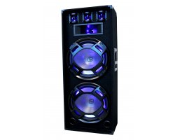 Fenton BS215 Black PA Speaker 2x 15" LED 1000W
