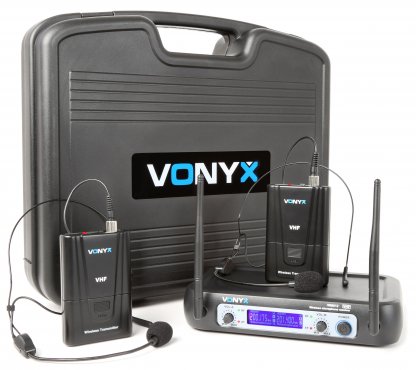 Vonyx WM512H micro VHF 2Ch 2 BP+headset