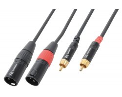 Power Dynamics CX66-6 Cable 2 x XLR Male - 2 x RCA Male 6.0M