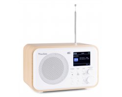 Audizio Milan přenosné rádio FM/DAB+ s baterií, bílé