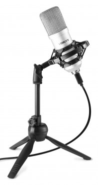 Vonyx CM300S Studiový USB mikrofon, titanium
