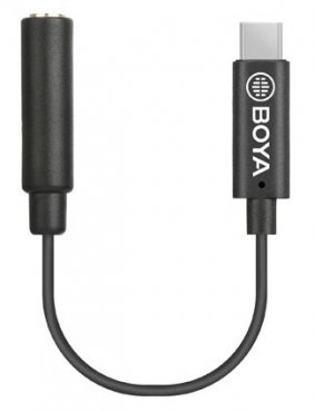 BOYA BY-K4 Redukce USB-C - 3,5mm female TRRS