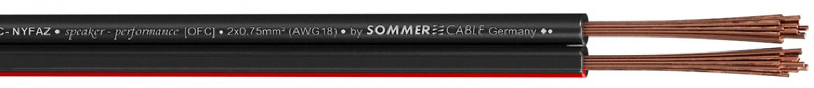 Sommer Cable 420-0075 NYFAZ-SW 2 x 0,75 mm