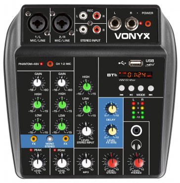Vonyx VMM100 Mixážní pult s USB/BT