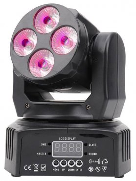 NN 408 WASH 4x8W RGBW Pohyblivá mini hlava LED