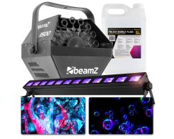 BeamZ Neonový párty balíček včetně Blacklight a bublinkového výrobníku