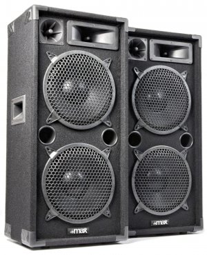 Max MAX210 2000W Disco Speaker Set 2x 10"