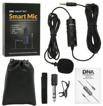 DNA SMART MIC Lavalier mikrofon pro telefon s fotoaparátem