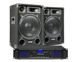 Max MAX12 DJ Set reproboxů se zesilovačem s Bluetooth 1400W