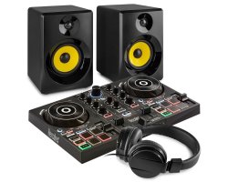 Hercules DJControl Inpulse 200 DJ Set s reproduktory a sluchátky - černý