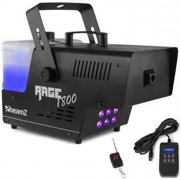 BeamZ Rage 1800LED Výrobník mlhy s ovládáním s časovačem