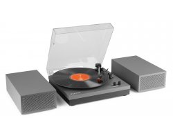 Fenton RP165G Sada gramofonu a reproduktorů, barva Aluminium
