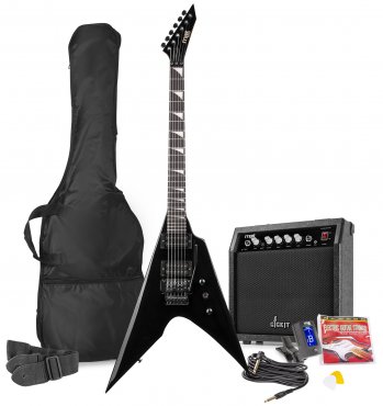 Max GigKit Electric Guitar Pack Rock Style Black