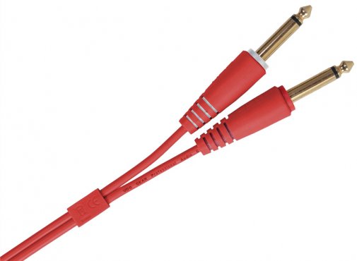 UDG Ultimate Audio Cable Set 1/4'' Jack - 1/4'' Jack Red Straight 3m