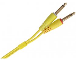 UDG Ultimate Audio Cable Set 1/4'' Jack - 1/4'' Jack Yellow Straight 1,5m