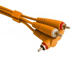 UDG Ultimate Audio Cable Set RCA Straight - RCA Angled Orange 3m