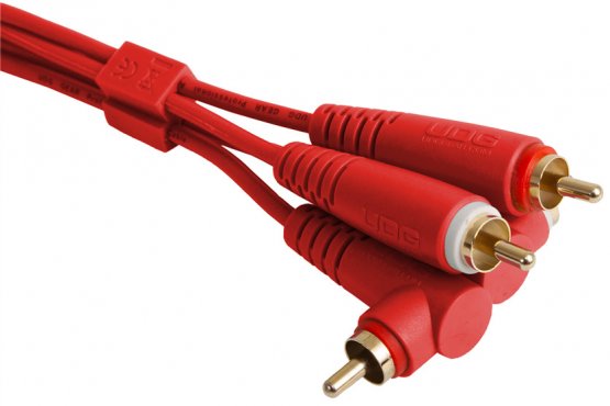 UDG Ultimate Audio Cable Set RCA Straight - RCA Angled Red 3m