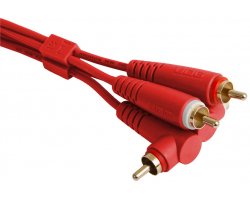 UDG Ultimate Audio Cable Set RCA Straight - RCA Angled Red 3m