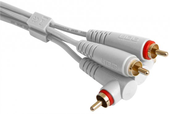 UDG Ultimate Audio Cable Set RCA Straight - RCA Angled White 3m