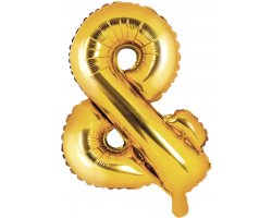 PartyDeco Foliový balón & 35cm zlatý