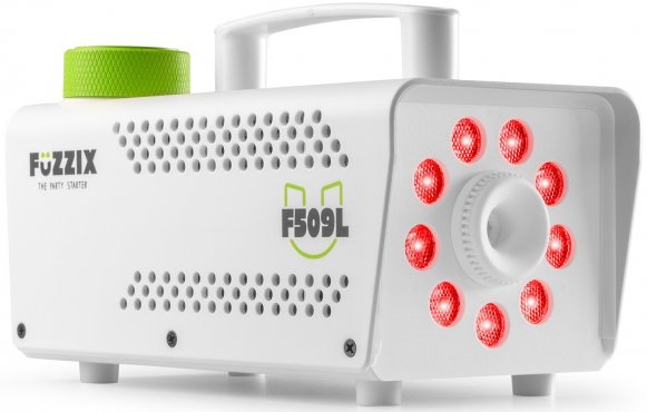 Fuzzix F509LW Party smoke machine 9 LED RGB White Edition B-Stock