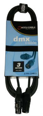 Accu Cable AC-DMX3/3 3 p. XLRm/3 p. XLRf 3m DMX