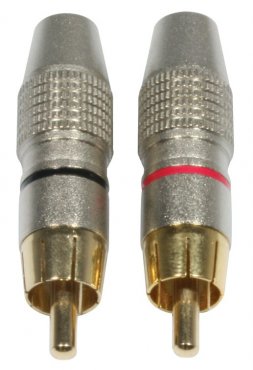 Accu Cable AC-C-RMG/SET RCA Cinch plug male gold